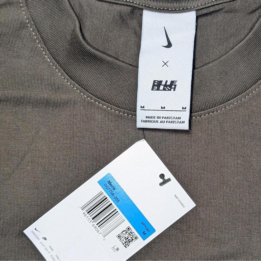 Nike x Billie Eilish NRG LA T-Shirt Sequoia Medium Oversized M Unisex NWT - Picture 6 of 9